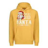 Mustard i'm so good santa came twice christmas pajama funn Premium Hoodie - tuanDangUi