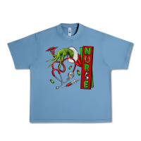 Pebble Blue Christmas Character Urban Heavy Tee - NancyCooperArtShop