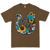 Cacao western stay wild horsesho Premium Tee - RanaPortraitStore