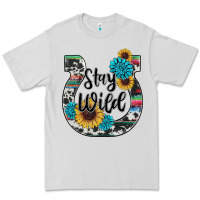 Dove Grey western stay wild horsesho Premium Tee - RanaPortraitStore