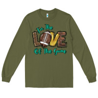 Army Green for the love of the game Long Sleeve Tee - HowdyJamesFarm
