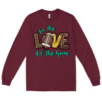 Burgundy for the love of the game Long Sleeve Tee - HowdyJamesFarm
