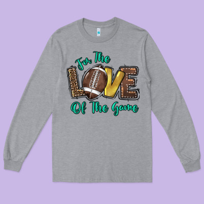 For The Love Of The Game Long Sleeve Tee Designed By Howdyjamesfarm