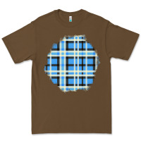 Cacao Winter Tartan Patch Premium Tee - BundleAndBundleShop