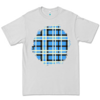Dove Grey Winter Tartan Patch Premium Tee - BundleAndBundleShop
