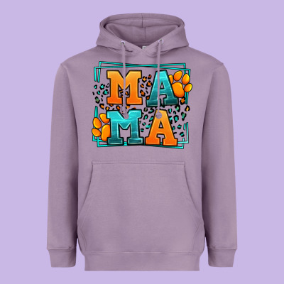 Cat Dog Mama Mother's Day Heavyweight Hoodie Designed By Lillyallendesigns