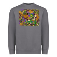 Storm mardi gras plaid purple glitter background Heavyweight Sweatshirt - FaDigitalArtStudio