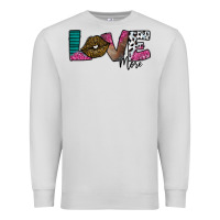 Dove Grey Love More Premium Sweatshirt - SublimationCraftShop