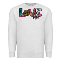Oatmeal Heather Love More Premium Sweatshirt - SublimationCraftShop