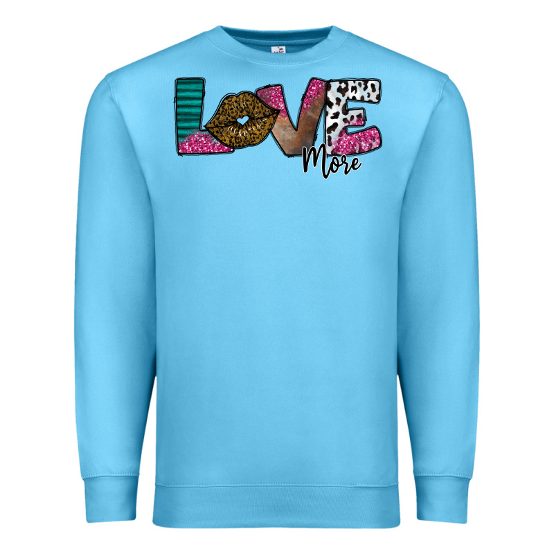Love More Premium Sweatshirt by SublimationCraftShop | Teevron