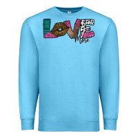 Ocean Blue Love More Premium Sweatshirt - SublimationCraftShop