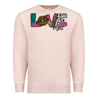 Pale Pink Love More Premium Sweatshirt - SublimationCraftShop