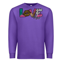 Purple Love More Premium Sweatshirt - SublimationCraftShop