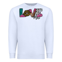 White Love More Premium Sweatshirt - SublimationCraftShop