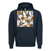 Navy native american aztec seamless pattern 7 Zipper Hoodie - BundleAndBundleShop