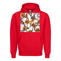 Red native american aztec seamless pattern 7 Zipper Hoodie - BundleAndBundleShop