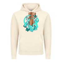 Vintage Artic Ovarian Cancer diva teal ribbon Vintage Hoodie - NancyCooperArtShop