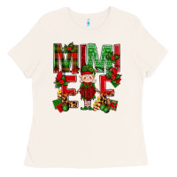 Bone Mimi Elf with Knitting Christmas Ladies Tee - BundleAndBundleShop