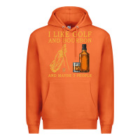 Carrot I Like Bourbon and Golf and Maybe 3 People Whiskey Premium Hoodie - tuanDangUi