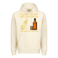 Sandshell I Like Bourbon and Golf and Maybe 3 People Whiskey Premium Hoodie - tuanDangUi