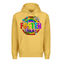 Antique Gold Foster Love Pride Lgbtq Premium Hoodie - BundleAndBundleShop