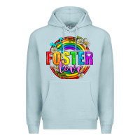 Blue Mist Foster Love Pride Lgbtq Premium Hoodie - BundleAndBundleShop