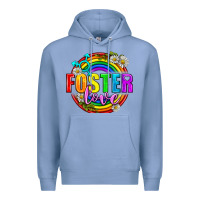 Colony Blue Foster Love Pride Lgbtq Premium Hoodie - BundleAndBundleShop