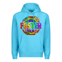 Ocean Blue Foster Love Pride Lgbtq Premium Hoodie - BundleAndBundleShop