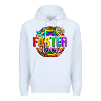 White Foster Love Pride Lgbtq Premium Hoodie - BundleAndBundleShop