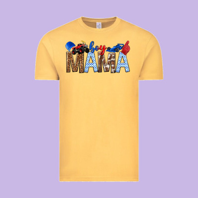 Boy Mama Vintage Tee Designed By Texasbilliewilder