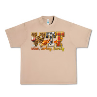 Burro WTF Wine Turkey Family Urban Heavy Tee - texasbilliewilder