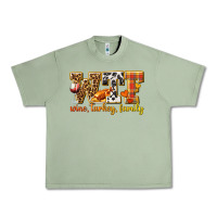 Oil Green WTF Wine Turkey Family Urban Heavy Tee - texasbilliewilder