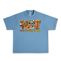 Pebble Blue WTF Wine Turkey Family Urban Heavy Tee - texasbilliewilder