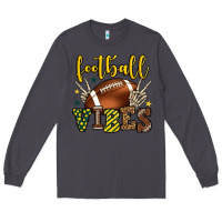 Smoke Football vibes yellow and green team color Long Sleeve Tee - HowdyJamesFarm