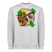 Heather Grey Skull crawfish season Heavyweight Sweatshirt - FaDigitalArtStudio
