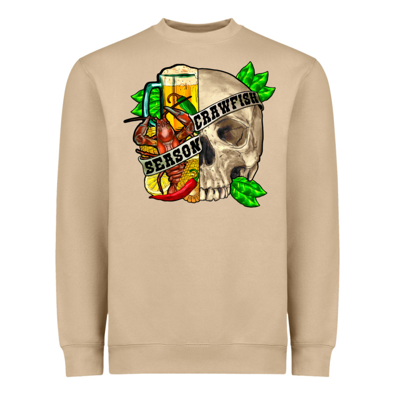 Skull Crawfish Season Heavyweight Sweatshirt by FaDigitalArtStudio | Teevron