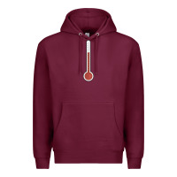 Burgundy thermometer halloween costume temperature gauge t Premium Hoodie - tuanDangUi