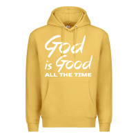 Antique Gold God Is Good All The Time Christian Worship Premium Hoodie - tuanDangUi