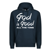 Navy God Is Good All The Time Christian Worship Premium Hoodie - tuanDangUi
