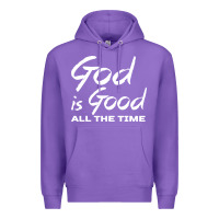 Purple God Is Good All The Time Christian Worship Premium Hoodie - tuanDangUi