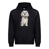 Black bichon frise dog Urban Hoodie - BarkalooDesign