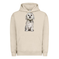 Pigment French Oak bichon frise dog Urban Hoodie - BarkalooDesign