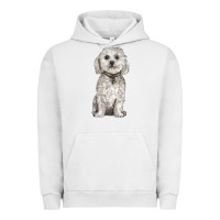 Pigment Lunar Rock bichon frise dog Urban Hoodie - BarkalooDesign