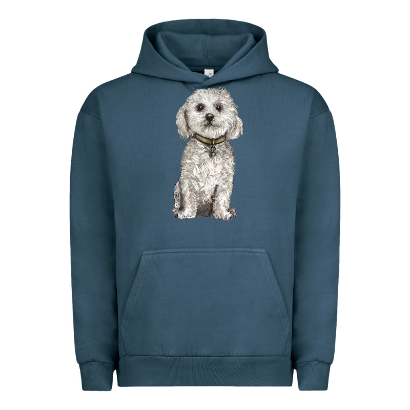 Bichon Frise Dog Urban Hoodie by BarkalooDesign | Teevron