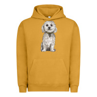 Pigment Peanut Butter bichon frise dog Urban Hoodie - BarkalooDesign