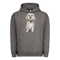 Pigment Tornado bichon frise dog Urban Hoodie - BarkalooDesign