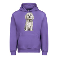 Tulip bichon frise dog Urban Hoodie - BarkalooDesign