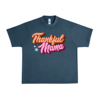 Midnight Navy thankful mama Urban Heavy Tee - JahusDesignShop