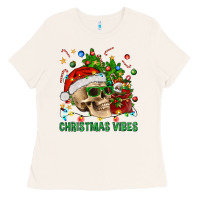 Bone Christmas Vibes Ladies Tee - BundleAndBundleShop