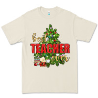 Bone Best Teacher Ever With Christmas Tree Premium Tee - BundleAndBundleShop